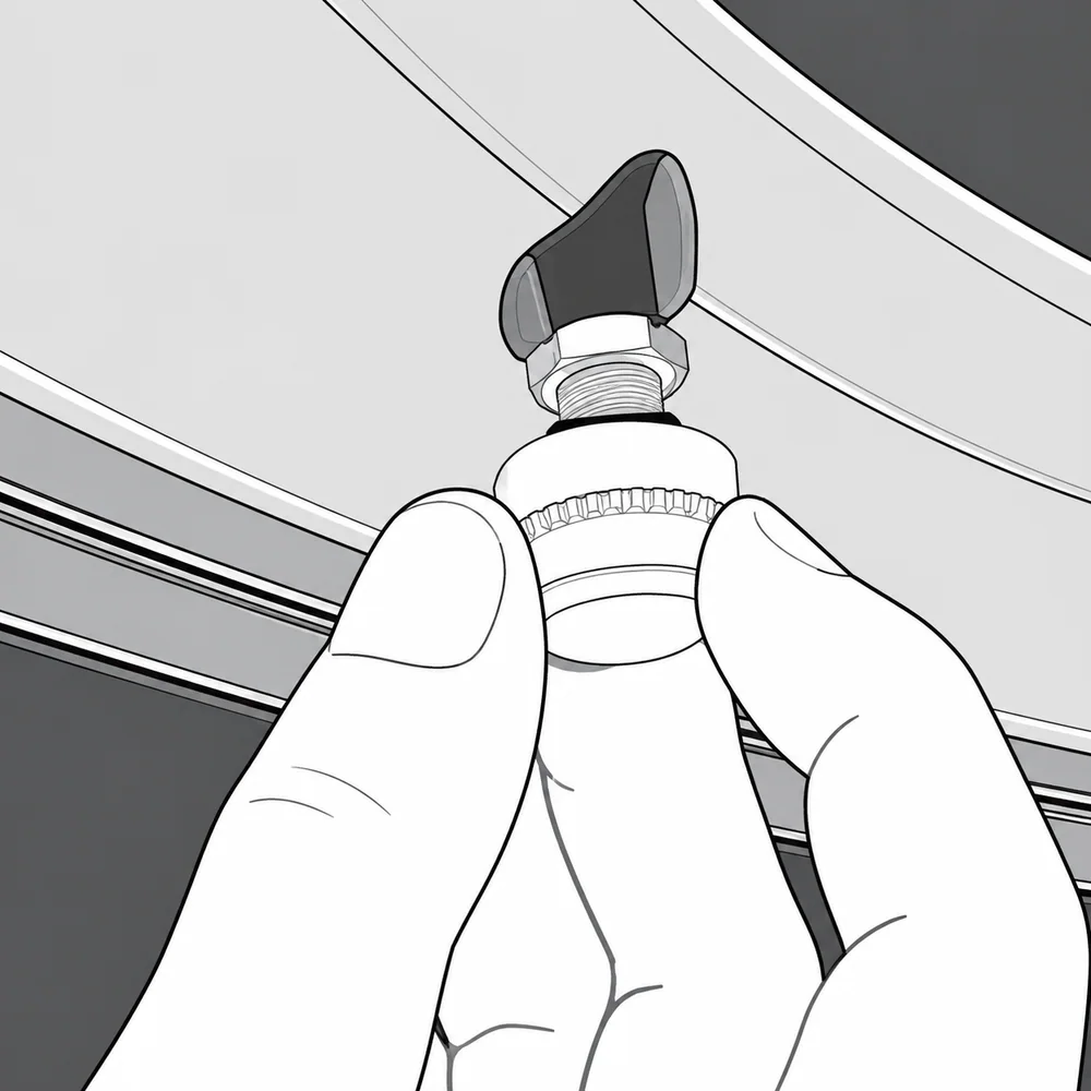 2. Screw on the sensor